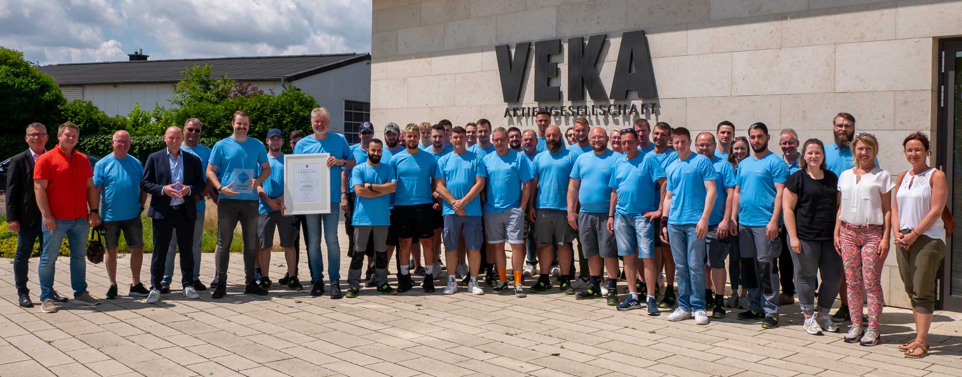 Betriebsbesichtigung von Schäfer Fenster bei der VEKA AG in Sendenhorst